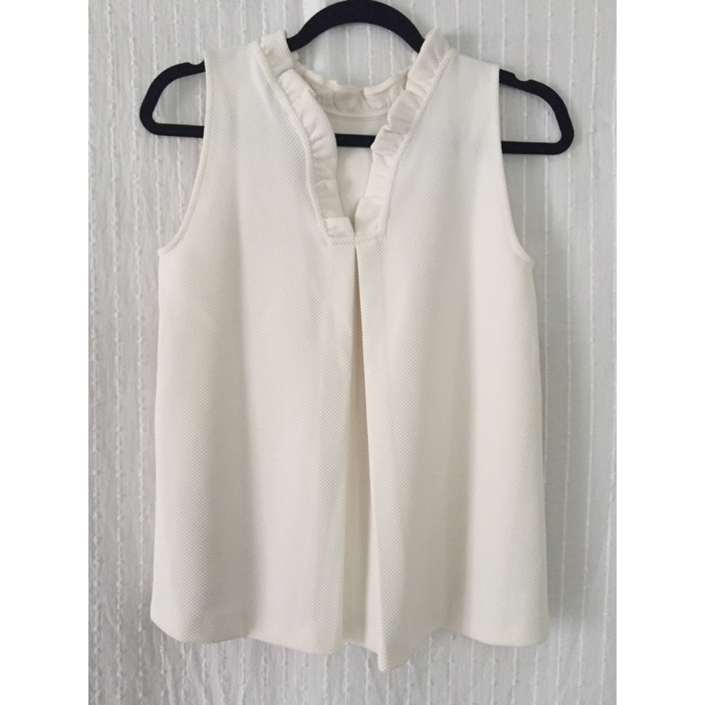 Ann Taylor Frill Neck Top
